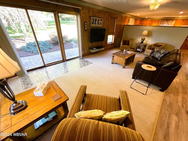 159 Harveys Ln, Milton, PA 17847 - living area featuring wood walls