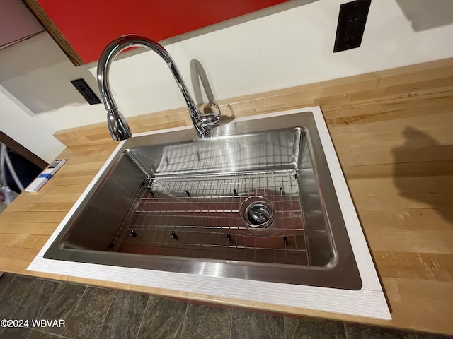 159 Harveys Ln, Milton, PA 17847 - kitchen view of a sink and butcher block counters
