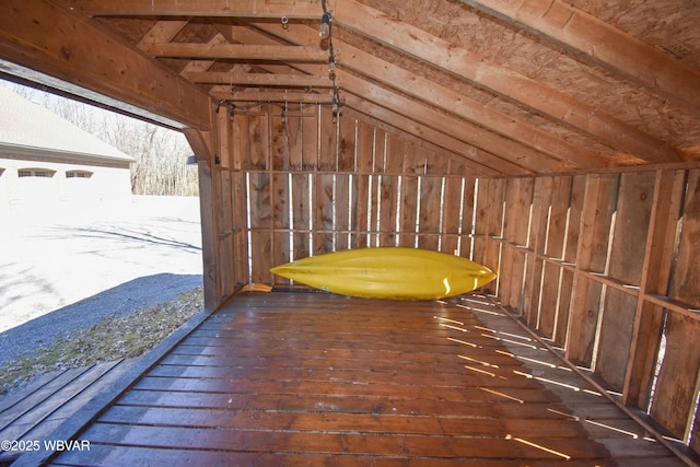 view of attic