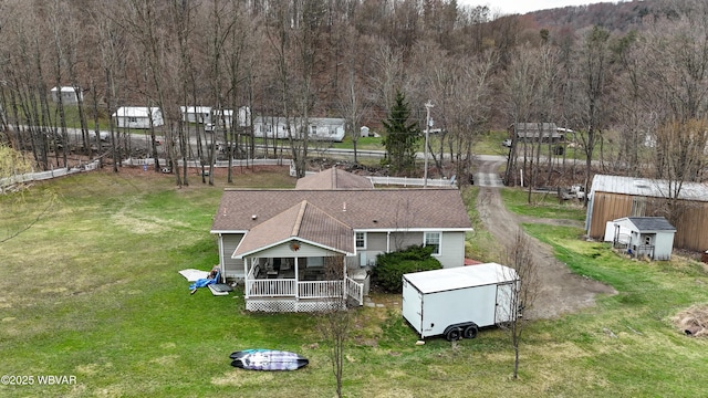 birds eye view of property