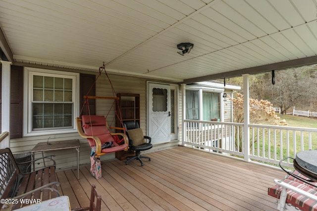 view of deck