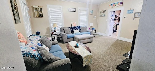 103 Lower Market St, Milton, PA 17847 - carpeted living area with baseboards