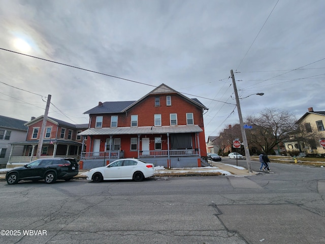 view of front of home with a porch