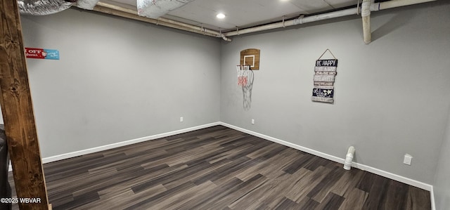 250 Mclaughlin Rd, Milton, PA 17847 - finished below grade area featuring dark wood-style flooring and baseboards