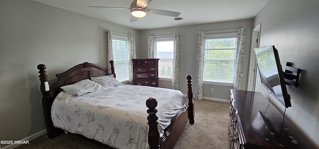 250 Mclaughlin Rd, Milton, PA 17847 - carpeted bedroom with baseboards and ceiling fan