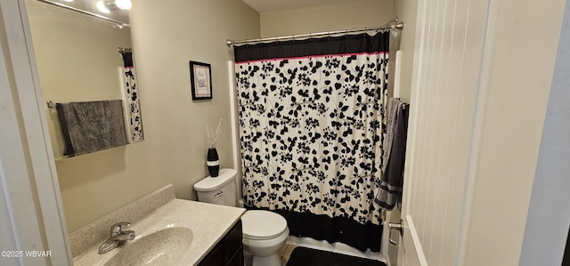 250 Mclaughlin Rd, Milton, PA 17847 - bathroom featuring toilet, vanity, and a shower with curtain