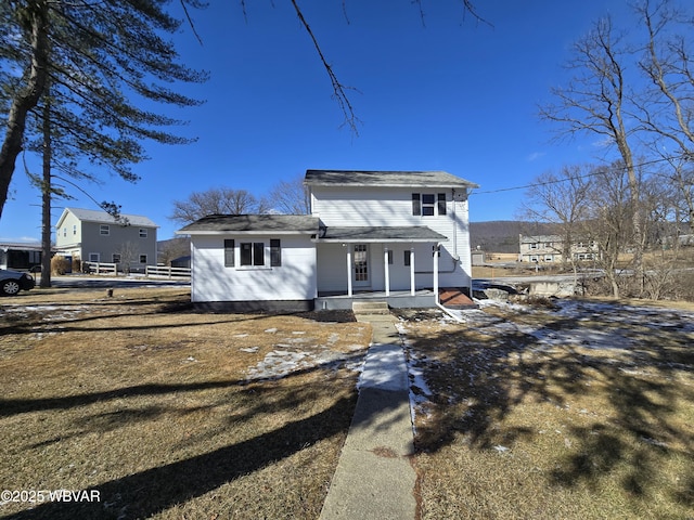 view of front of home featuring a porch