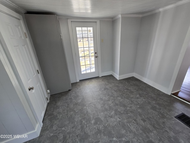 doorway with ornamental molding