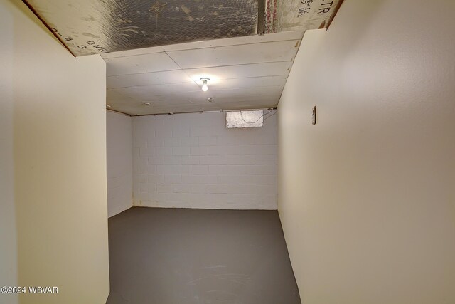 view of basement