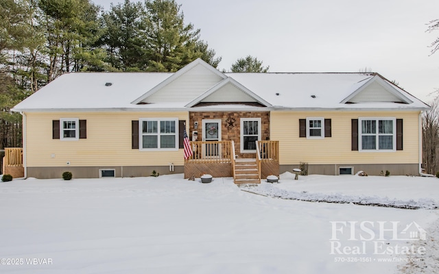 view of front of property