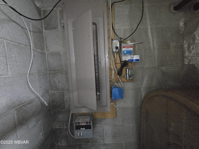 utility room with electric panel