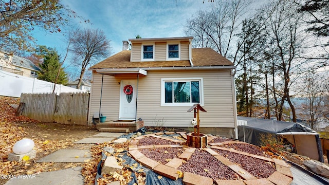 view of front of home