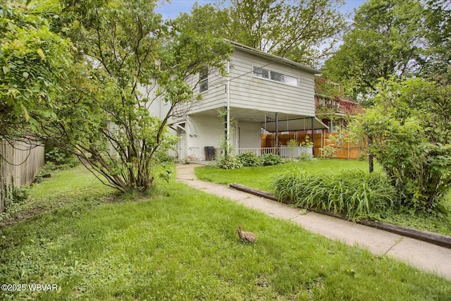 330 High St, Williamsport, PA 17701 - back of property with stucco siding