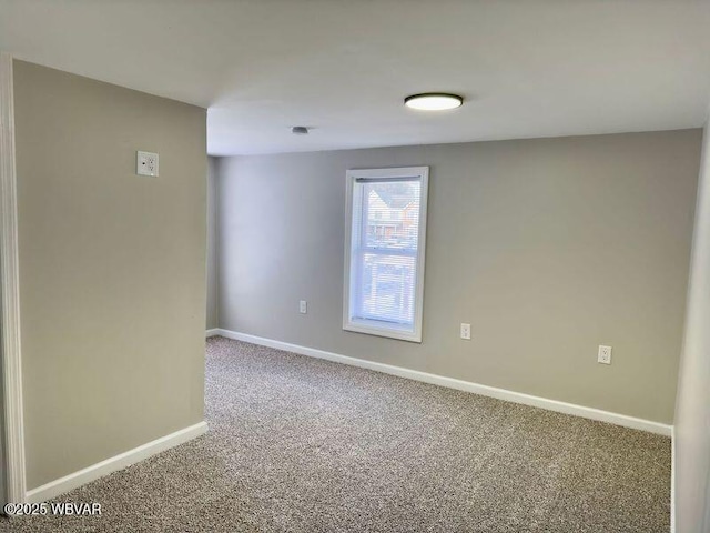 view of carpeted empty room