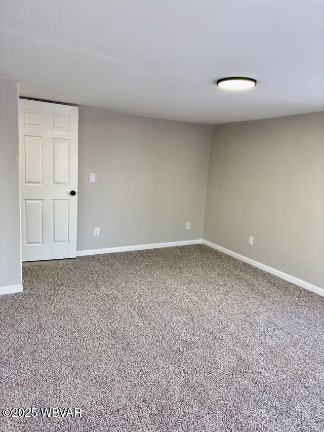 unfurnished room with carpet flooring