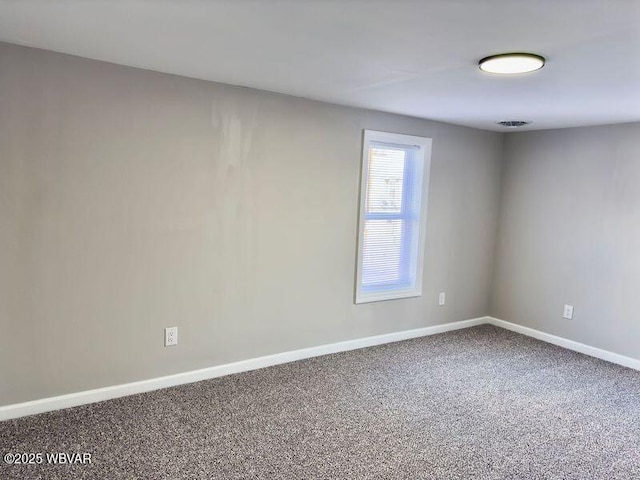 view of carpeted empty room