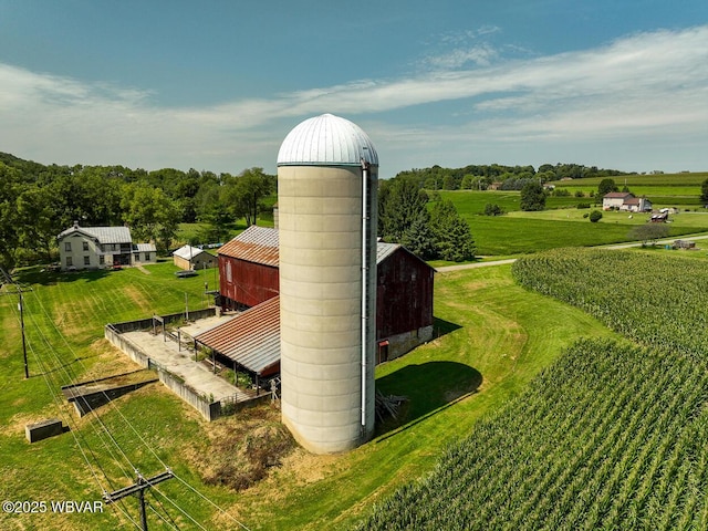 view of home's community with a rural view