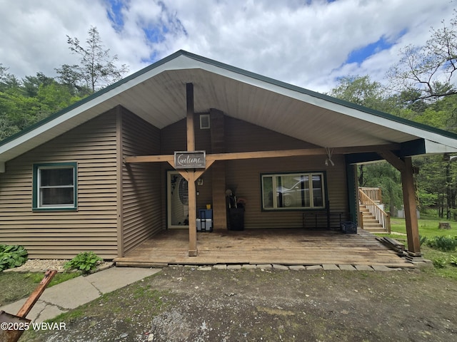 view of front of property