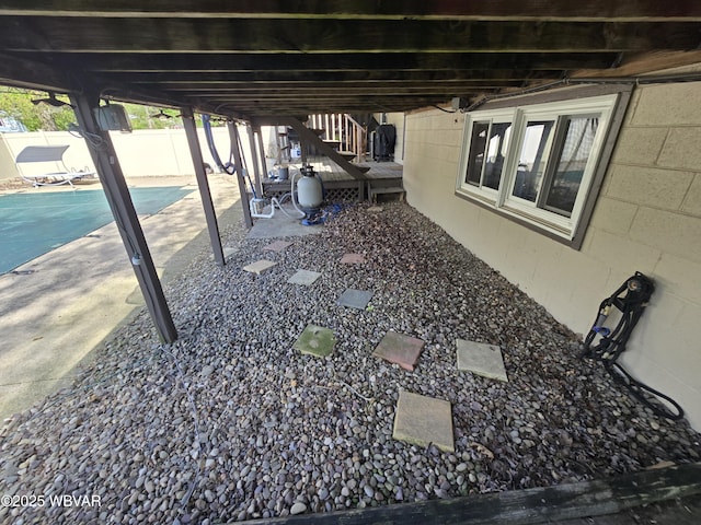view of patio / terrace featuring a fenced backyard