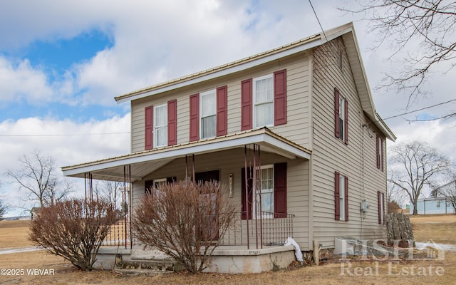 view of front of house with a porch