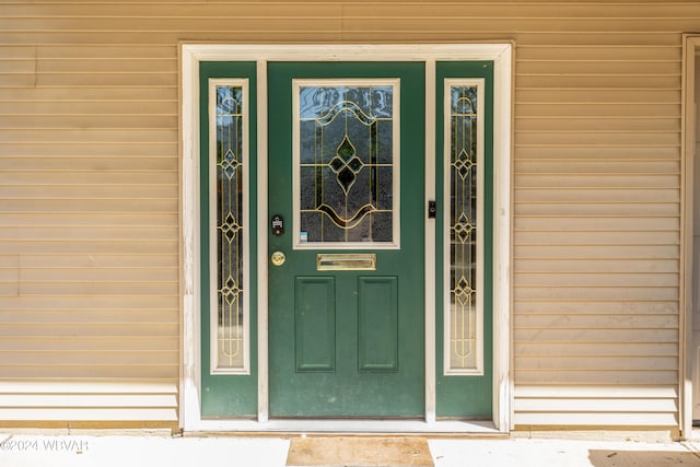 view of entrance to property