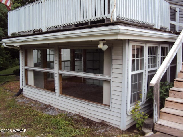 117 Oak Ln, Lock Haven, PA 17745 - view of home's exterior with stairway
