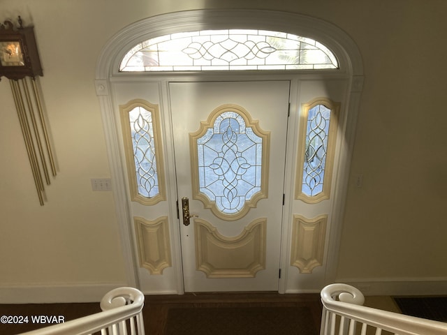 view of entrance foyer