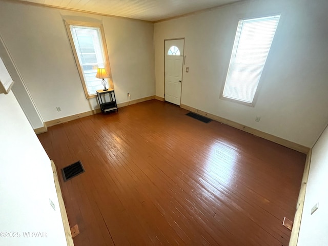 foyer with hardwood / wood-style floors