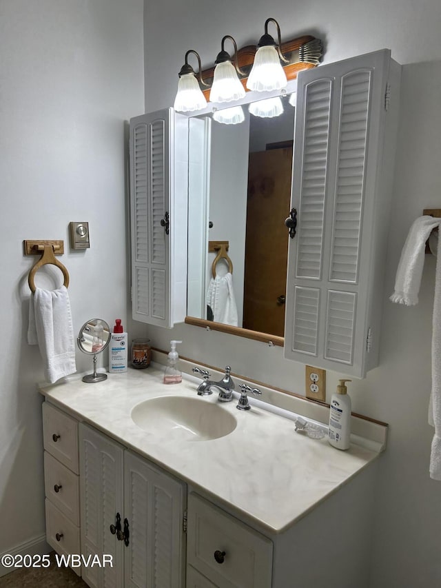 bathroom featuring vanity