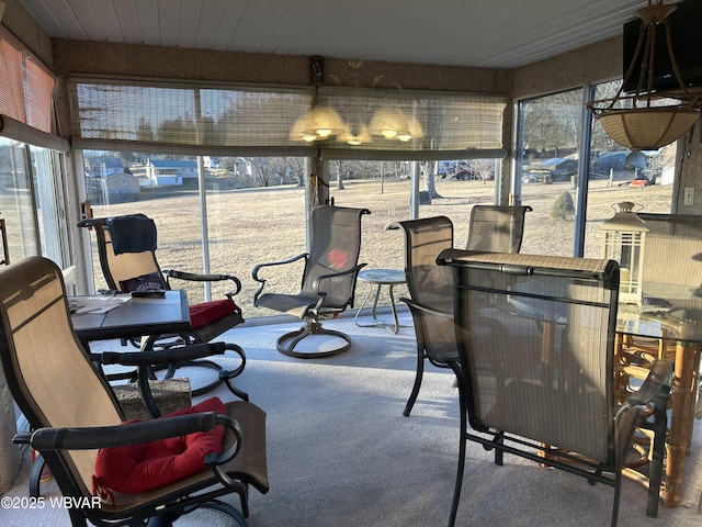 view of sunroom / solarium