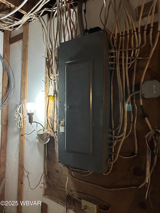 utility room with electric panel