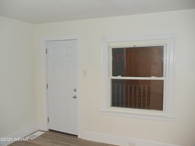 interior space featuring hardwood / wood-style floors