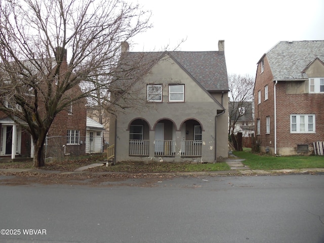 view of front of house with a porch