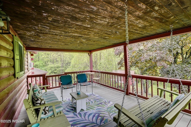 1640 Pleasant Valley Rd, Cogan Station, PA 17728 - view of wooden deck