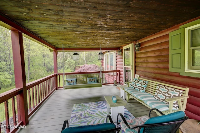 1640 Pleasant Valley Rd, Cogan Station, PA 17728 - view of deck