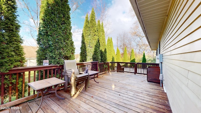 view of wooden terrace