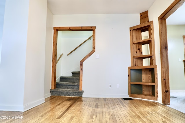 interior space with wood-type flooring