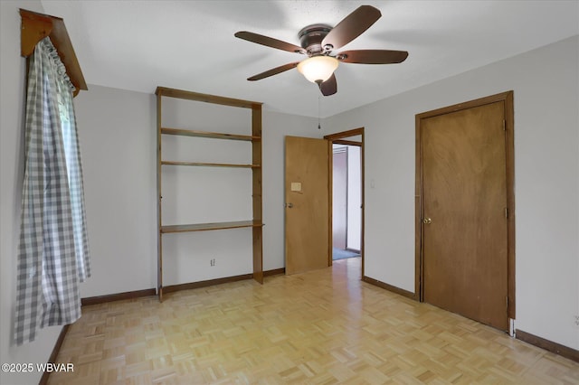 6553 Jacks Hollow Rd, Williamsport, PA 17702 - unfurnished bedroom with baseboards and ceiling fan