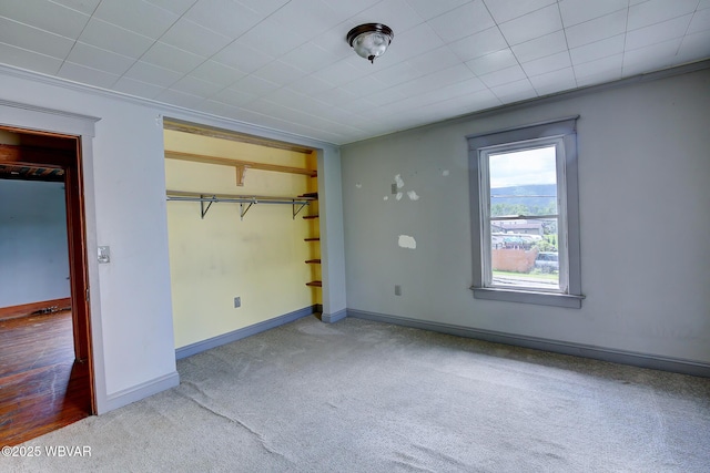 320 E Central Ave, Jersey Shore, PA 17740 - unfurnished bedroom with carpet floors, baseboards, and a closet