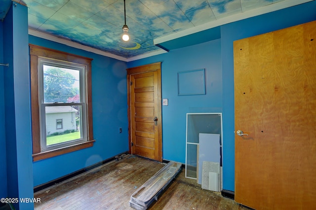 320 E Central Ave, Jersey Shore, PA 17740 - foyer with hardwood / wood-style flooring and ornamental molding