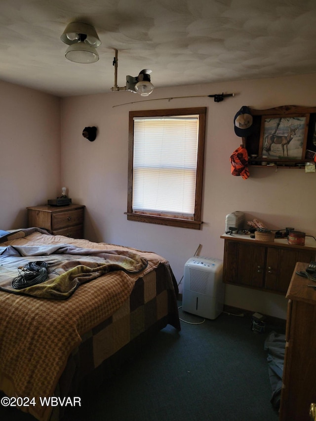 bedroom with carpet