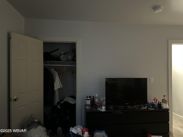 bedroom featuring a closet