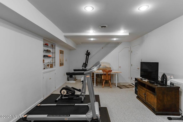 2528 N Hills Dr, Williamsport, PA 17701 - exercise room featuring visible vents