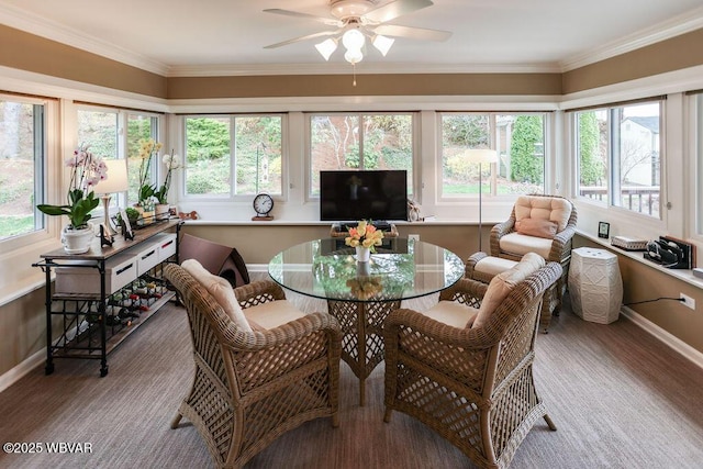 2528 N Hills Dr, Williamsport, PA 17701 - sunroom / solarium with crown molding and baseboards
