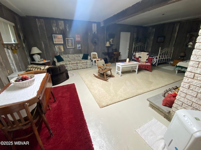 10296 Renovo Rd, North Bend, PA 17760 - living area featuring finished concrete flooring