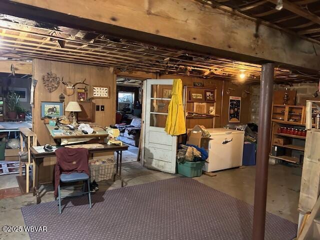 5477 Bloomingrove Rd, Cogan Station, PA 17728 - unfinished below grade area with wooden walls