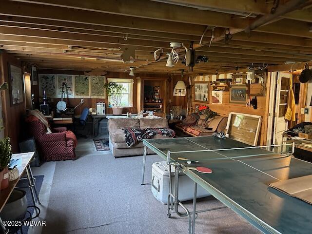 5477 Bloomingrove Rd, Cogan Station, PA 17728 - rec room featuring carpet flooring