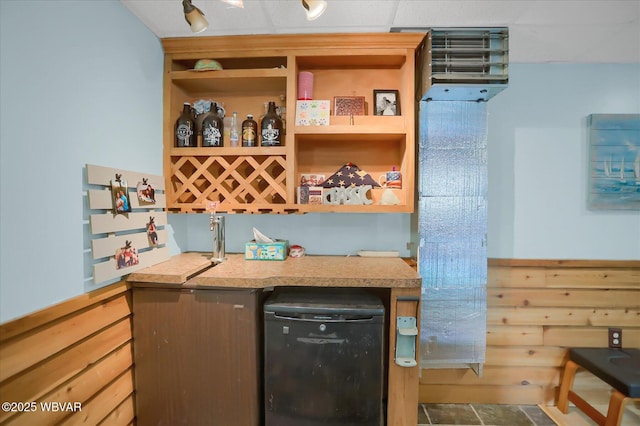 kitchen featuring fridge