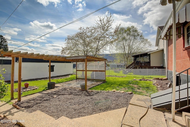 104 Pearl St, Lock Haven, PA 17745 - view of yard featuring a pergola and a patio area