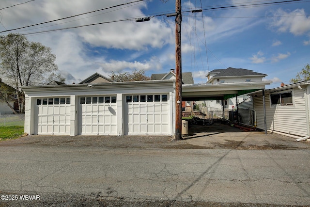 104 Pearl St, Lock Haven, PA 17745 - garage featuring a detached garage and fence